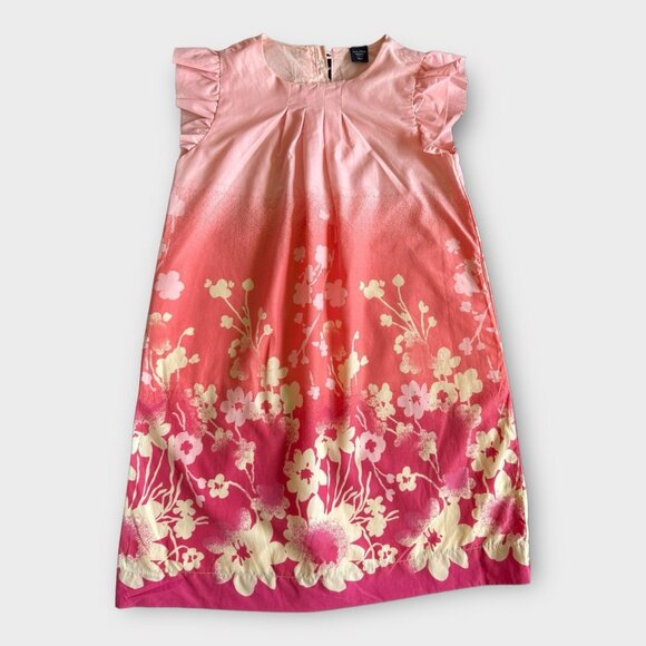 EUC Gap Girls Floral Ombre Dress sz 5 - Picture 1 of 9